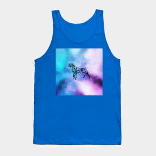 Distressed Watercolour Boxer Mandala Tank Top